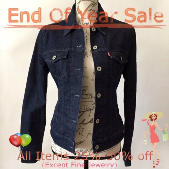 Levi's Jackets & Blazers - Levi’s Dark Blue Jean Jacket Size S